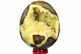 Calcite Crystal Filled Septarian Geode Egg - Utah #114319-1
